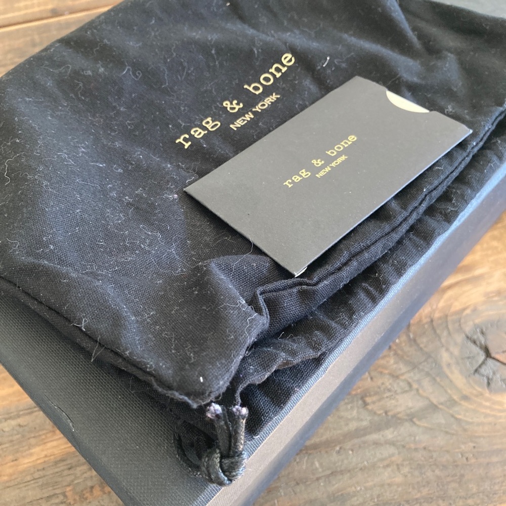 Rag & Bone Keaton Slide Size 6. Silver Leather Sa… - image 7